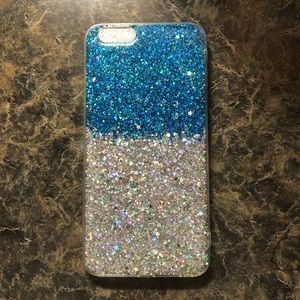 Blue/Silver Glitter Crystal Iphone 6sPlus